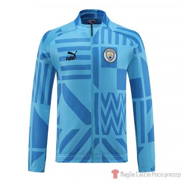 Giacca Manchester City 2022-23 Azul Claro Giacca Manchester City 2022-23 Azul Claro
