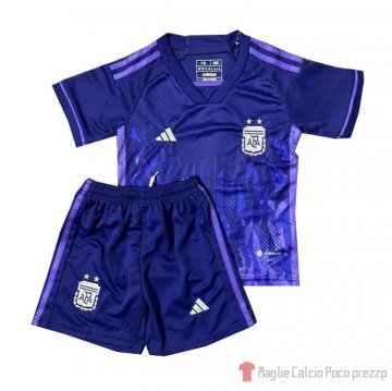 Maglia Argentina Away Bambino 2022 Maglia Argentina Away Bambino 2022