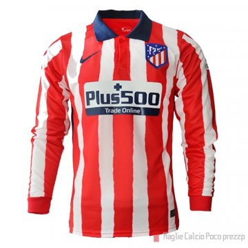 Maglia Atletico Madrid Home Maniche Lunghe 20-21 Maglia Atletico Madrid Home Maniche Lunghe 20-21