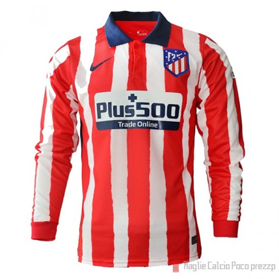 Maglia Atletico Madrid Home Maniche Lunghe 20-21 - Clicca l'immagine per chiudere