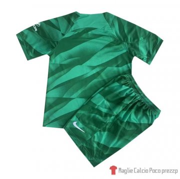 Maglia Atletico Madrid Portiere Bambino 23-24 Verde