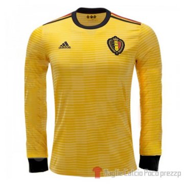Maglia Belgio Away Manica Lunga 2018 Maglia Belgio Away Manica Lunga 2018