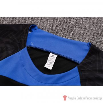 Maglia De Allenamento Paris Saint-germain Jordan 22-23 Negro Y Azul