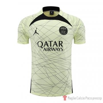 Maglia De Allenamento Paris Saint-germain Jordan 23-24 Amarillo Maglia De Allenamento Paris Saint-germain Jordan 23-24 Amarillo