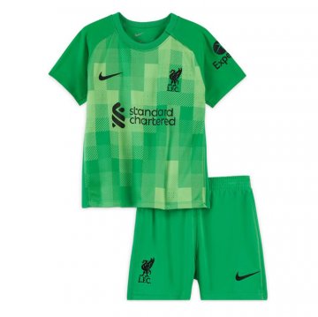 Maglia Liverpool Portiere Bambino 21-22 Verde Maglia Liverpool Portiere Bambino 21-22 Verde