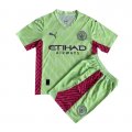 Maglia Manchester City Portiere Bambino 2023-24 Verde