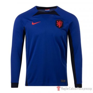Maglia Paises Bajos Away Maniche Lunghe 2022 Maglia Paises Bajos Away Maniche Lunghe 2022
