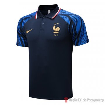 Maglia Polo Del Francia 22-23 Azul Oscuro Maglia Polo Del Francia 22-23 Azul Oscuro