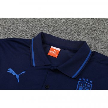 Maglia Polo Italia 2022-23 Blu