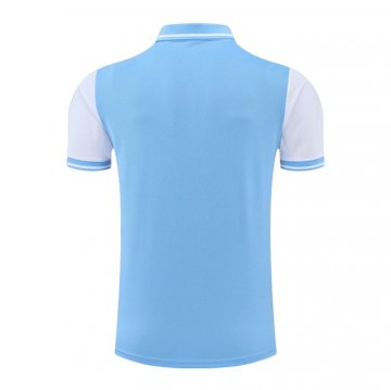 Maglia Polo Manchester City 22-23 Blu E Bianco