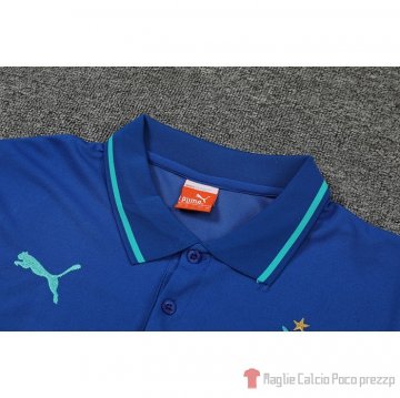 Maglia Polo Marsiglia 22-23 Blu E Verde