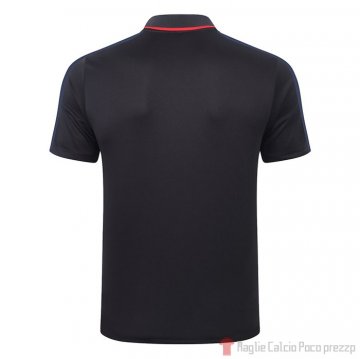 Maglia Polo Paris Saint-Germain 2020/2021 Nero e Grigio