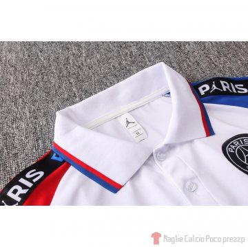 Maglia Polo Paris Saint-Germain Jordan 2020/2021 Bianco