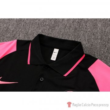 Maglia Polo Paris Saint-germain 21-22 Nero E Rosa