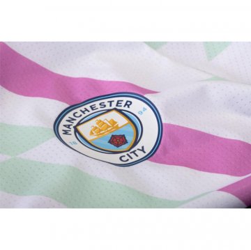 Maglia Pre-partita Del Manchester City 2023 Blanco