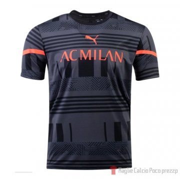 Maglia Pre Partido Del Milan 2022 Nero Maglia Pre Partido Del Milan 2022 Nero