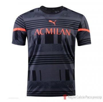 Maglia Pre Partido Del Milan 2022 Nero