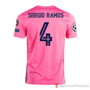 Maglia Real Madrid Giocatore Sergio Ramos Away 20-21 Maglia Real Madrid Giocatore Sergio Ramos Away 20-21