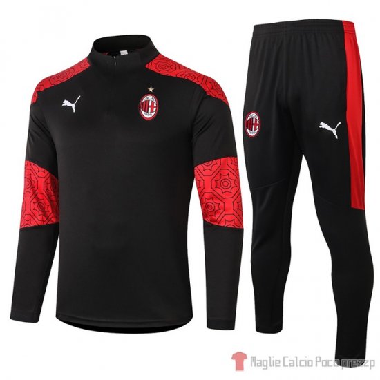 Tuta Da Track Felpa Milan 20-21 Nero - Clicca l'immagine per chiudere