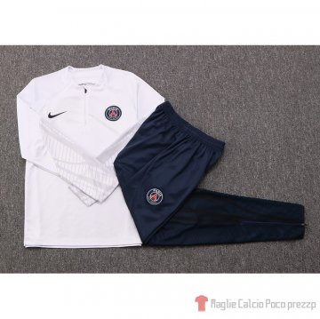 Tuta Da Track Felpa Paris Saint-germain Bambino 22-23 Bianco