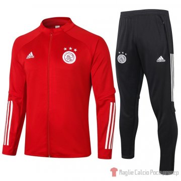 Tuta Da Track Giacca Ajax 20-21 Rosso Tuta Da Track Giacca Ajax 20-21 Rosso