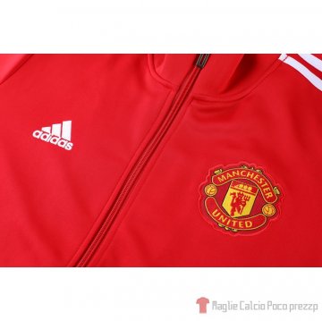 Tuta Da Track Giacca Manchester United 21-22 Rosso