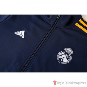 Tuta Da Track Giacca Real Madrid 2020-21 Blu Marino