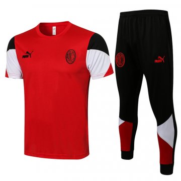 Tuta Da Track Milan Manica Corta 21-22 Rosso Tuta Da Track Milan Manica Corta 21-22 Rosso