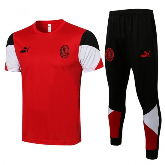 Tuta Da Track Milan Manica Corta 21-22 Rosso - Clicca l'immagine per chiudere