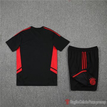 Chandal Del Bayern Munich Manica Corta 2022-2023 Negro - Pantalon Corto