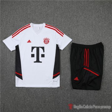 Chandal Del Bayern Munich Manica Corta 2022-23 Blanco - Pantalon Corto