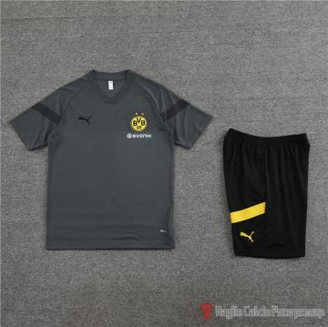 Chandal Del Borussia Dortmund Manica Corta 2022-2023 Gris - Pantalon Corto