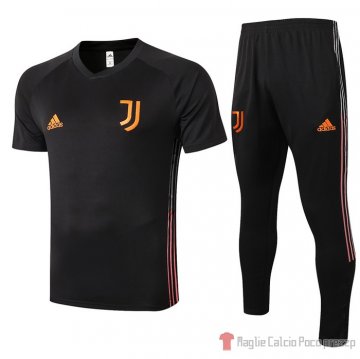 Tuta da Track Juventus Manica Corta 20-21 Negro