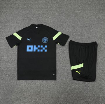 Chandal Del Manchester City Manica Corta 2022-2023 Negro - Pantalon Corto