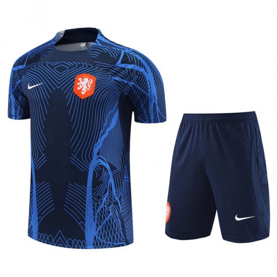 Chandal Del Paises Bajos Manica Corta 2022-23 Azul - Pantalon Corto - Clicca l'immagine per chiudere