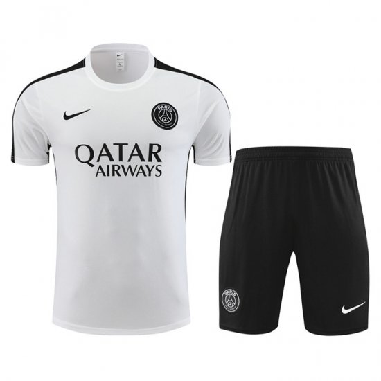 Tuta da Track Paris Saint-germain Manica Corta 23-24 Blanco - Pantalon Corto - Clicca l'immagine per chiudere