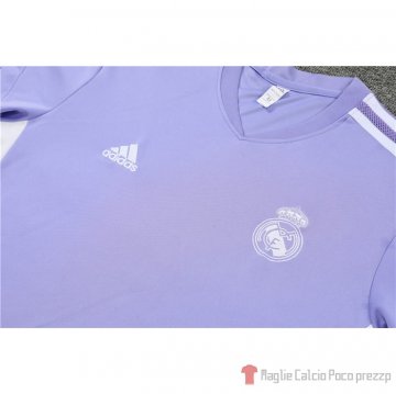 Chandal Del Real Madrid Manica Corta 2022-23 Purpura - Pantalon Corto