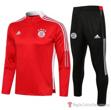 Tuta Da Track Felpa Bayern Munich 2021-22 Rojo