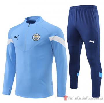 Felpa Della Tuta Manchester City 22-23 Azul