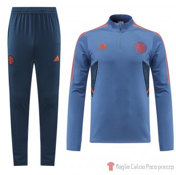 Felpa Della Tuta Manchester United 22-23 Azul Felpa Della Tuta Manchester United 22-23 Azul