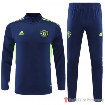 Felpa Della Tuta Manchester United 22-23 Azul Y Verde Felpa Della Tuta Manchester United 22-23 Azul Y Verde