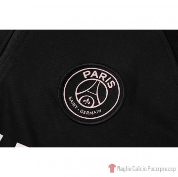 Tuta Da Track Felpa Paris Saint-germain 21-22 Negro Y Rosa