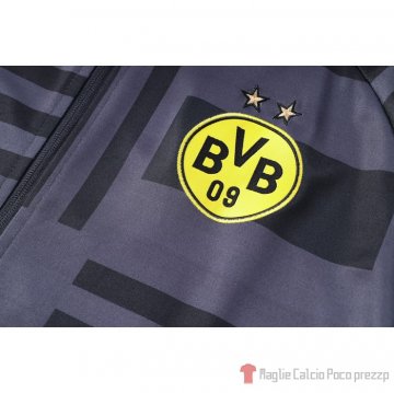 Giacca Borussia Dortmund 22-23 Negro Y Gris