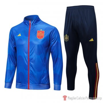 Giacca Della Tuta Spagna 2022-23 Azul Giacca Della Tuta Spagna 2022-23 Azul