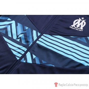 Giacca Olympique Marsella 22-23 Azul Oscuro