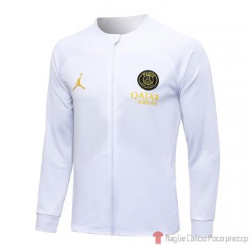 Giacca Paris Saint-germain Jordan 23-24 Blanco Giacca Paris Saint-germain Jordan 23-24 Blanco