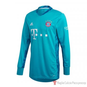 Maglia Bayern Munich Portiere Manica Lunga 20-21 Blu