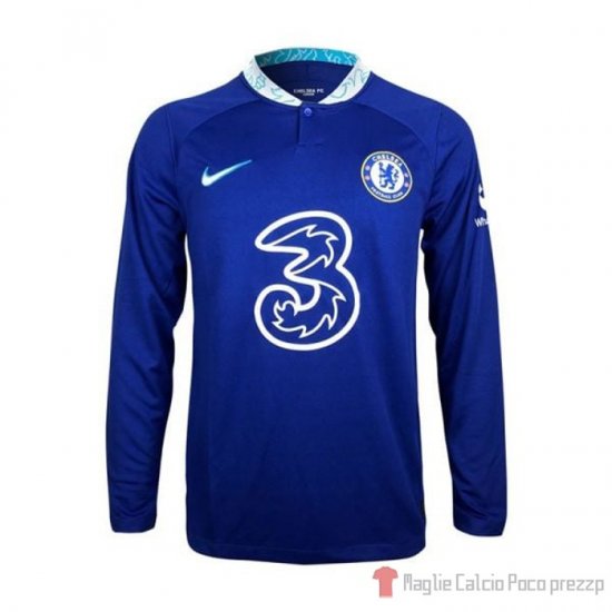 Maglia Chelsea Home Maniche Lunghe 22-23 - Clicca l'immagine per chiudere