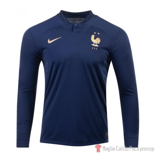 Maglia Francia Home Manica Lunga 2022 - Clicca l'immagine per chiudere