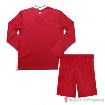 Maglia Liverpool Home Maniche Lunghe Bambino 20-21